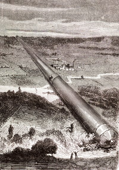 Het gigantische ruimtekanon van J.T. Maston door Henri de Montaut
