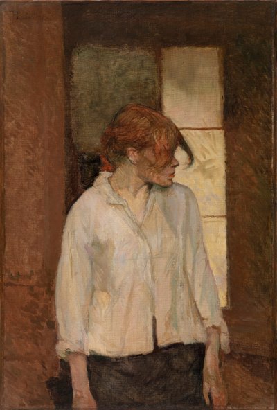"A Montrouge" - Rosa La Rouge door Henri de Toulouse-Lautrec