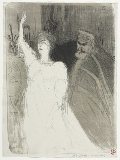 Een Prinselijke Idylle, Clara Ward door Henri de Toulouse-Lautrec