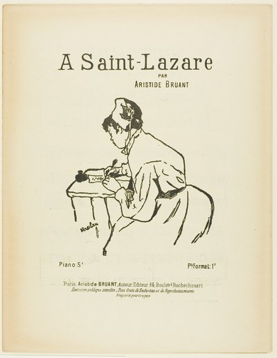 À Saint-Lazare door Henri de Toulouse-Lautrec