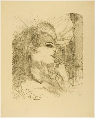 Anna Held, uit Treize Lithographies door Henri de Toulouse-Lautrec