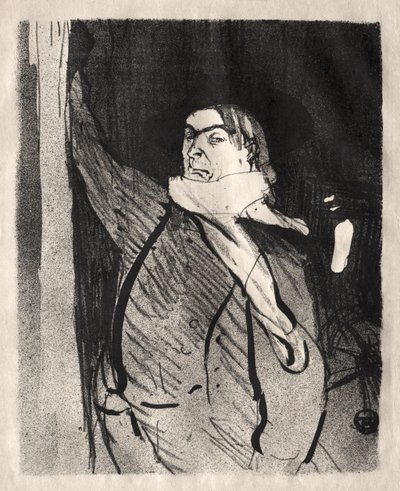 Aristide Bruant door Henri de Toulouse-Lautrec