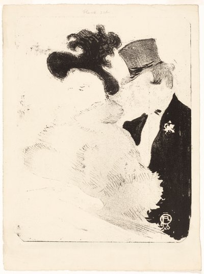 Op het Concert door Henri de Toulouse-Lautrec
