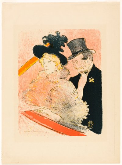 Op het Concert door Henri de Toulouse-Lautrec