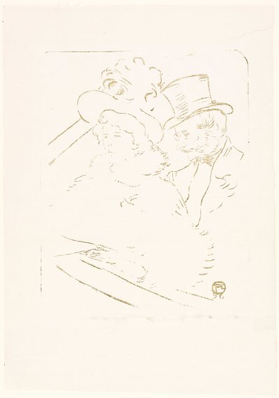 Op het Concert door Henri de Toulouse-Lautrec