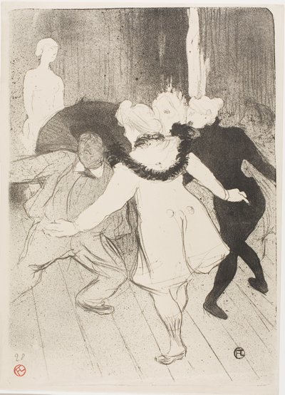 Bij de Folies-Bergère: De Bescheidenheid van Monsieur Prudhomme door Henri de Toulouse-Lautrec