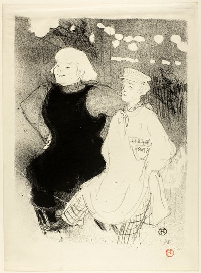 Bij de Moulin Rouge: de Frans-Russische Alliantie door Henri de Toulouse-Lautrec