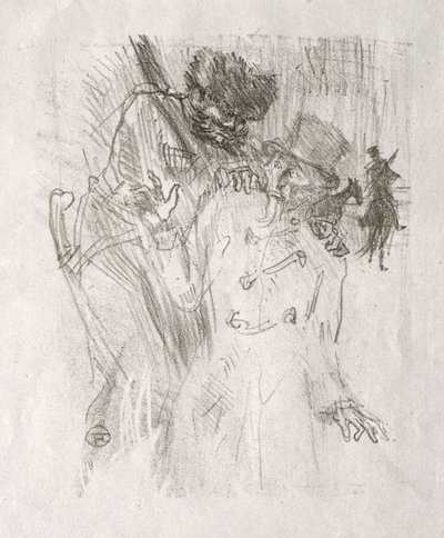 Aan de voet van de Sinaï: Arrestatie van Schlomé Fuss door Henri de Toulouse-Lautrec