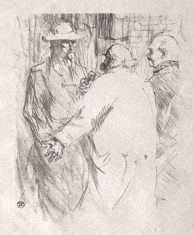Aan de Voet van de Sinaï: Clemenceau in Busk door Henri de Toulouse-Lautrec