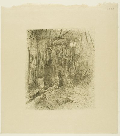Busk Begraafplaats, uit Au Pied du Sinaï door Henri de Toulouse-Lautrec