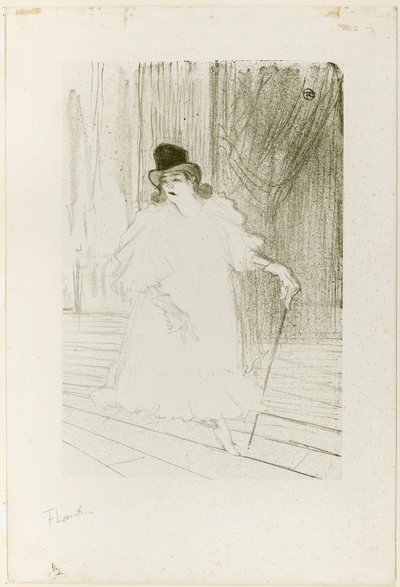 Cecy Loftus door Henri de Toulouse-Lautrec