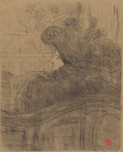 Cléo de Mérode door Henri de Toulouse-Lautrec