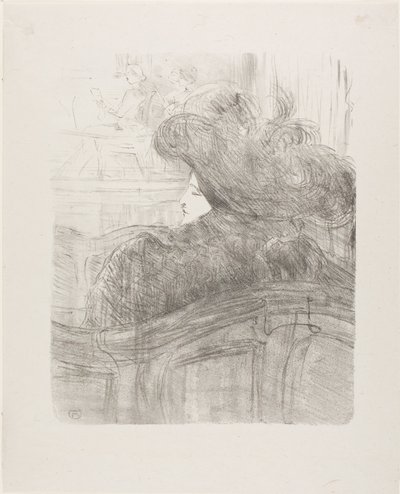 Cléo de Mérode, uit Treize Lithographies door Henri de Toulouse-Lautrec