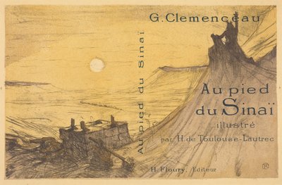 Omslag voor „Au pied du Sinaï“ door Henri de Toulouse-Lautrec
