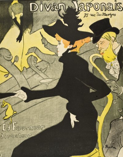Divan Japonais door Henri de Toulouse-Lautrec