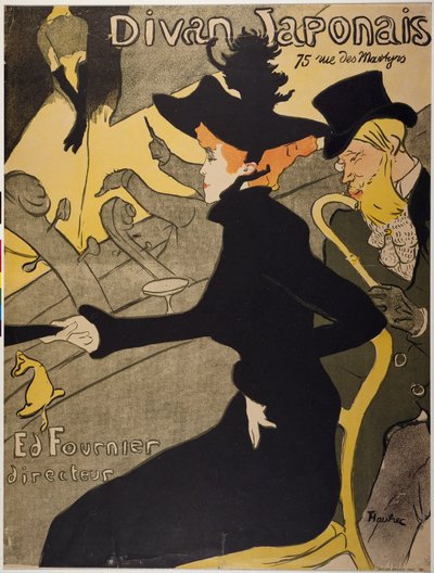 Divan Japonais door Henri de Toulouse-Lautrec