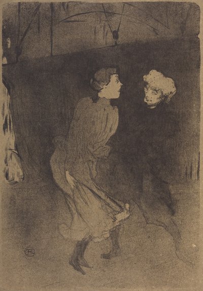 Generale repetitie in de Folies-Bergère door Henri de Toulouse-Lautrec