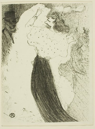 Excentrieke dans door Henri de Toulouse-Lautrec
