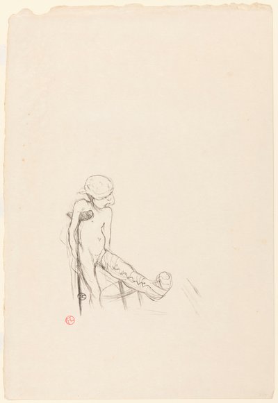 Eros Geweend door Henri de Toulouse-Lautrec