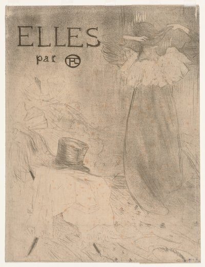 Map voor frontispice van Elles door Henri de Toulouse-Lautrec