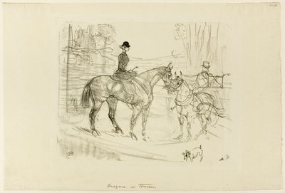 Amazone en Kar door Henri de Toulouse-Lautrec