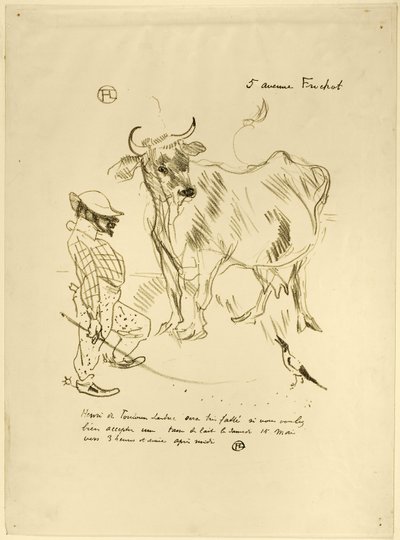 Uitnodiging voor een glas melk door Henri de Toulouse-Lautrec