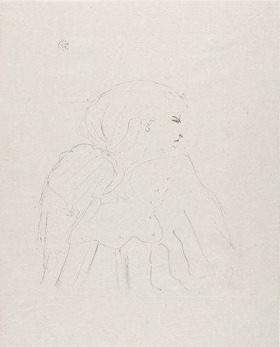 Jane Hading, van Treize Lithografieën door Henri de Toulouse-Lautrec