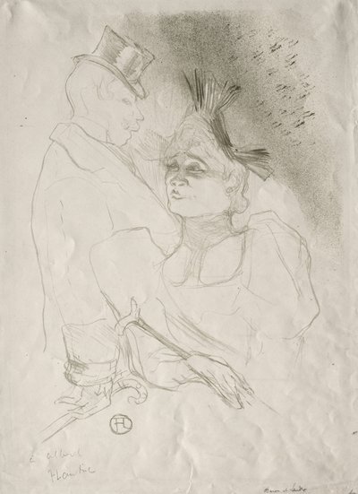 Lener en baron door Henri de Toulouse-Lautrec