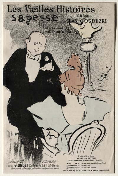 Les Vieilles histoires: Sagesse door Henri de Toulouse-Lautrec