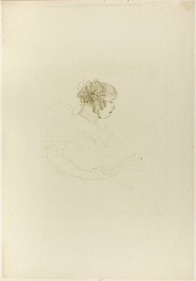 Luce Myrès, in Profiel door Henri de Toulouse-Lautrec