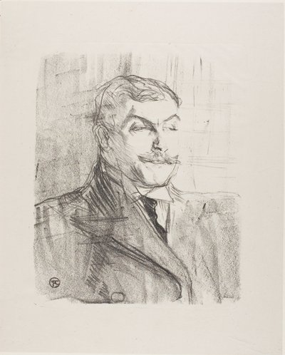 Lucien Guitry, uit Dertien Lithografieën door Henri de Toulouse-Lautrec