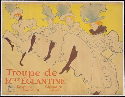 De Troupe van Mademoiselle Eglantine door Henri de Toulouse-Lautrec