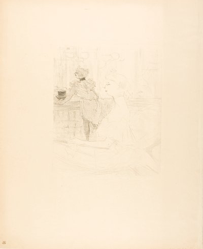 Mademoiselle Leconte door Henri de Toulouse-Lautrec