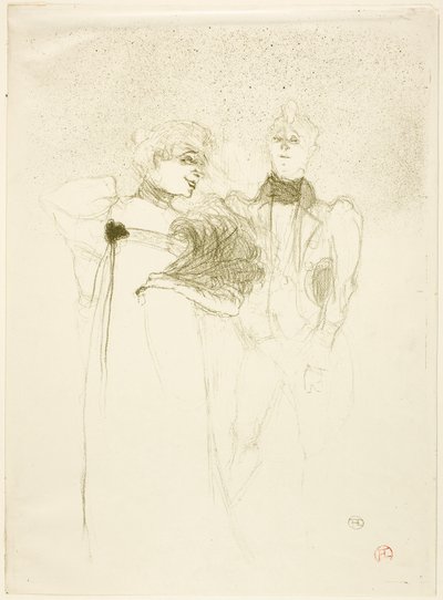 Mademoiselle Lender, in Madam Satan door Henri de Toulouse-Lautrec