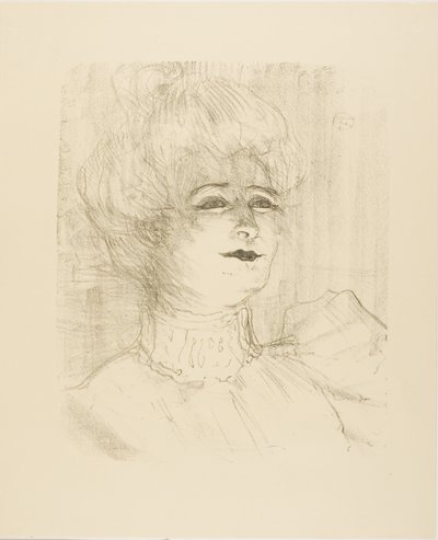 Marie-Louise Marsy, uit Treize Lithographies door Henri de Toulouse-Lautrec