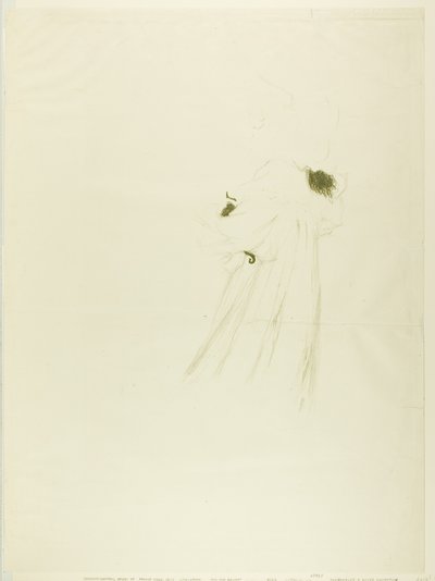 Miss May Belfort (grote plaat) door Henri de Toulouse-Lautrec