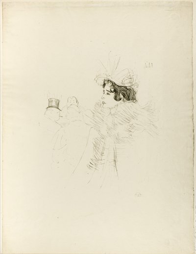 Miss May Belfort aan de Bar Achille door Henri de Toulouse-Lautrec