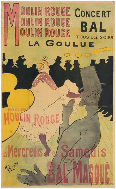 Moulin Rouge, La Goulue door Henri de Toulouse-Lautrec