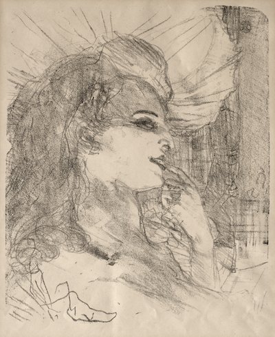 Portretten van Acteurs en Actrices: Dertien Lithografieën: Anna Held door Henri de Toulouse-Lautrec