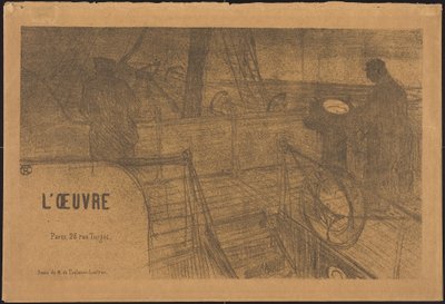 Prospekt Programm des Werks door Henri de Toulouse-Lautrec