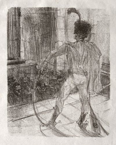 Aan de voet van de Sinaï: Schlomé Fuss in de Synagoge door Henri de Toulouse-Lautrec