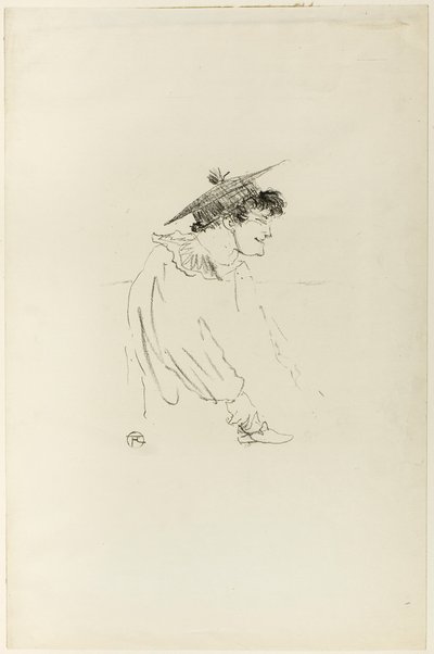 Klein Engels meisje (Miss Dolly) door Henri de Toulouse-Lautrec