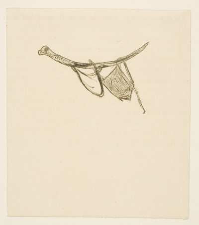 Sluitstuk uit Au Pied du Sinaï door Henri de Toulouse-Lautrec