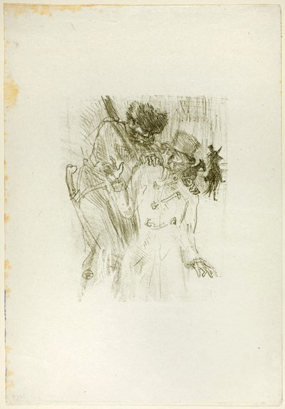 De arrestatie van Schlomé Fuss, uit Au Pied du Sinaï door Henri de Toulouse-Lautrec
