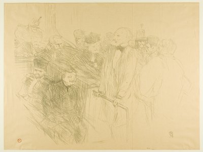 Het Arton Proces, Ribot Geeft Bewijs (tweede plaat) door Henri de Toulouse-Lautrec