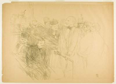 Het Arton Proces, Ribot Geeft Bewijs (tweede plaat) door Henri de Toulouse-Lautrec