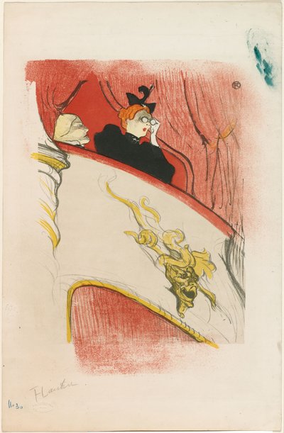 De Loge met het Vergulde Masker door Henri de Toulouse-Lautrec
