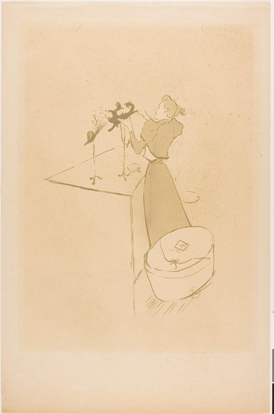 De Hoedenmaakster, Renée Vert door Henri de Toulouse-Lautrec