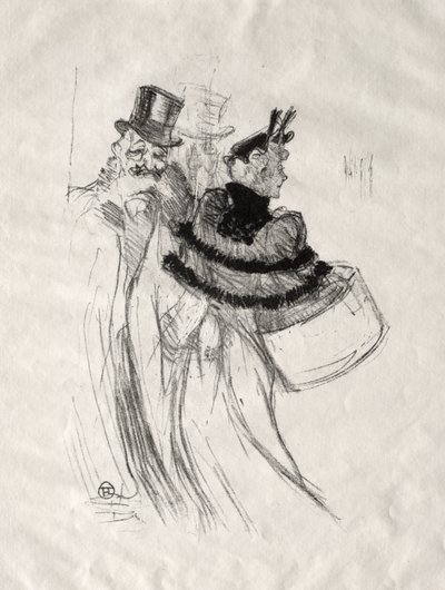 De Oude Heren door Henri de Toulouse-Lautrec