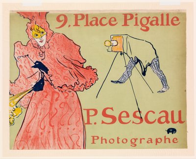 De fotograaf Sescau door Henri de Toulouse-Lautrec